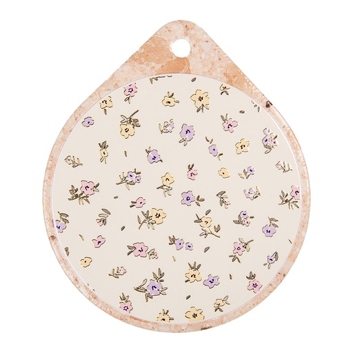 Pfannenuntersetzer Beige Orange 20x23x1 cm