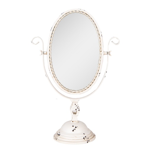 Table mirror Beige Brown 34x16x50 cm