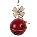 Décoration Cloche Rouge Couleur or Ø 24x49 cm