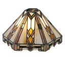 Lampenschirm Tiffany Beige ,Braun 26x22x15 cm / KH 6 cm