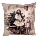 Cushion Cover Beige Brown 45x45 cm