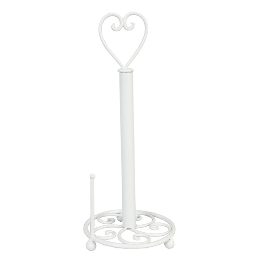Kitchen Roll Holder White Ø 18x39 cm