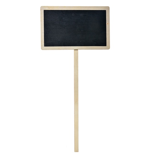 Pflanzenstecker Kreidetafel Schwarz Beige 16x1x35 cm