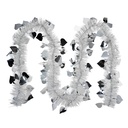 Decorazione ghirlanda di natale Bianco 200 cm