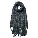 Foulard Donna stampato Grigio 40x185 cm