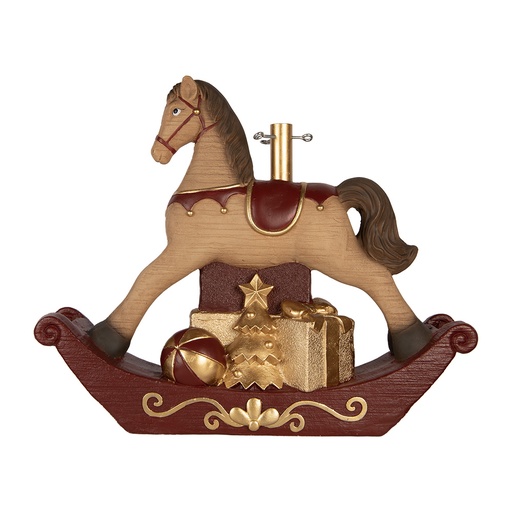 Weihnachtsbaumständer Braun Rot 73x21x61 cm