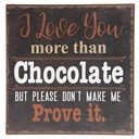 Text Board Black 25x1x25 cm