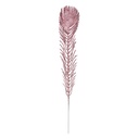 Décoration de Noël plume Rose 7x1x42 cm