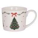 Tasse Blanc Vert 12x8x7 cm / 275 ml