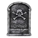 Decorazione Lapide di Halloween Grigio 35x3x55 cm