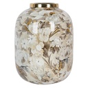Deko Vase Beige Braun Ø 17x22 cm
