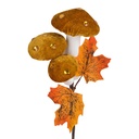 Decoration Mushroom Orange 8x4x55 cm