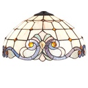 Paralume Tiffany Beige, Blu Ø 40x21 cm