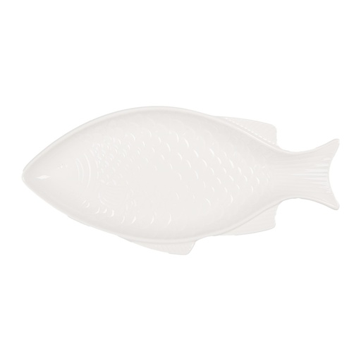 Bowl Fish White 24x11x2 cm / 100 ml