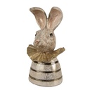 Décoration des Lapin Blanc or 10x10x20 cm