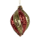Palla di natale Rosso Verde Ø 7x11 cm