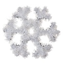 Décoration de Noël Flocon de neige Blanc 29x1x29 cm
