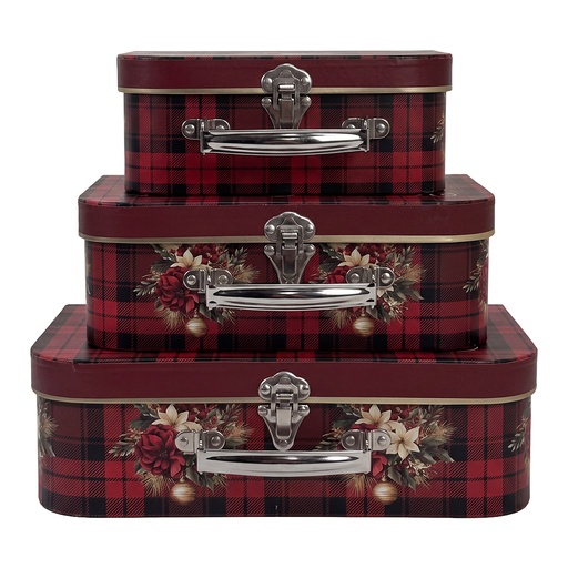 Decoratie koffer (3) 30x21x9/25x18x9/20x16x8 cm