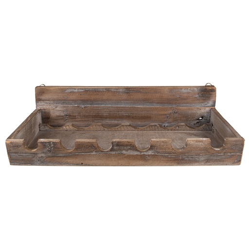 Weinflaschenhalter Braun 57x28x14 cm