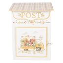Boîte aux lettres murale Blanc Jaune 23x13x32 cm