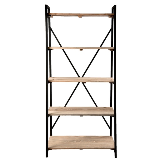 Book Rack Black 90x47x191 cm