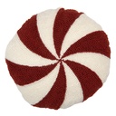 Cuscini da Divano Rosso Bianco Ø 30x10 cm