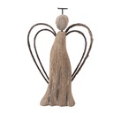 Christmas Decoration Angel Brown 12x3x18 cm