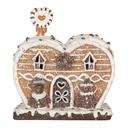 Décoration Maison avec LED Marron Blanc 18x10x19 cm