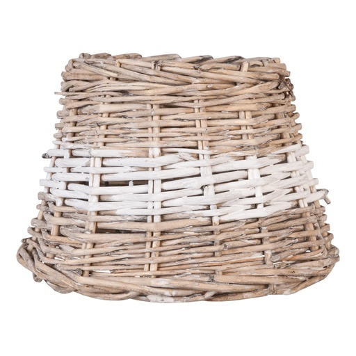 Clayre & Eef Abat-jour Ø 23x17 cm Beige Rotin Rayure