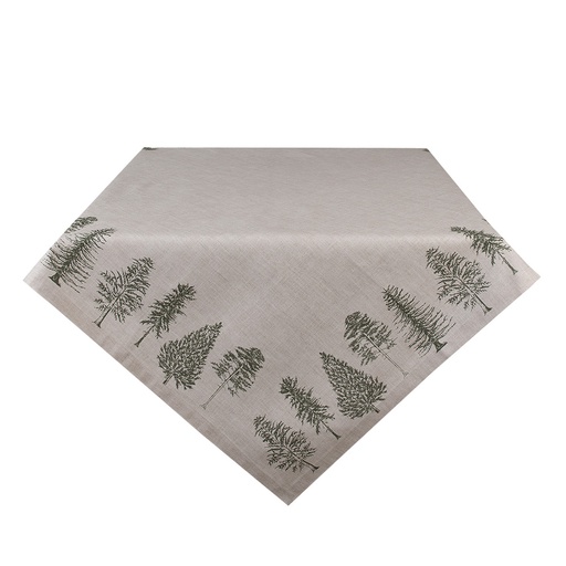Christmas Tablecloth Beige Green 150x250 cm