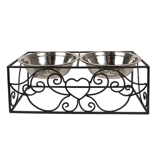 Dieren voerbak 34x17x13 cm / 2x500 ml