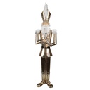 Statua Decorativa Schiaccianoci Color oro 28x19x102 cm