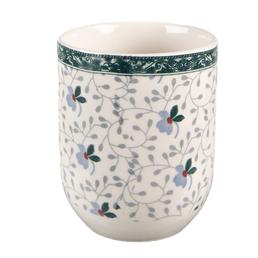 Mug Bianco, Verde Ø 6x8 cm / 100 ml