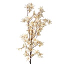 Rami Artificiali Decorativi con fiori Beige 15x7x112 cm