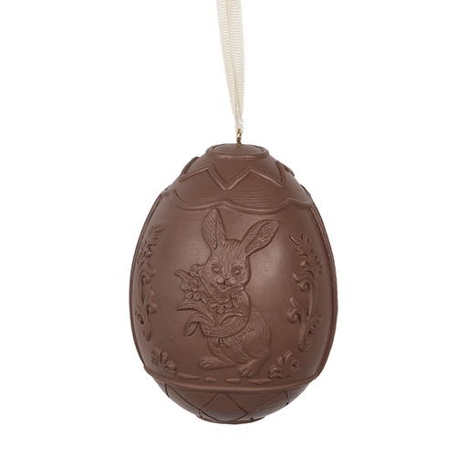 Decoration pendant egg Brown 8x8x11 cm