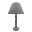 Lampada da Tavolo Grigio 25x25x45 cm E27/max 1x40W