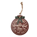 Decoratie Kerstbal 30x4x37 cm