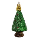 Weihnachtsanhänger Grün Goldfarbig 10 cm