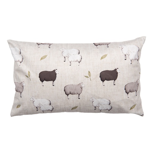 Cushion Cover Beige Brown 30x50 cm