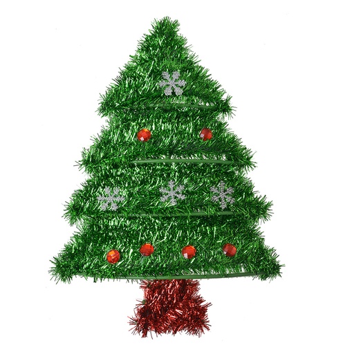 Wall Art Christmas tree Green Red 25x3x35 cm