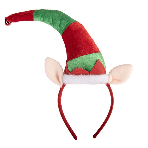 Bande de cheveux avec Bonnet de Père Noël Rouge Vert 25x6x30 cm