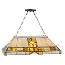 Lampada a Sospensione Tiffany Giallo 92x47x125 cm E27/max 3x60W