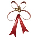 Fiocco decorativo Rosso Color oro 37x9x55 cm