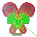 Wandlampe neon Rot Grün 25x2x25 cm