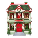 Muziekdoos huis met LED 37x17x47 cm / 3xAA