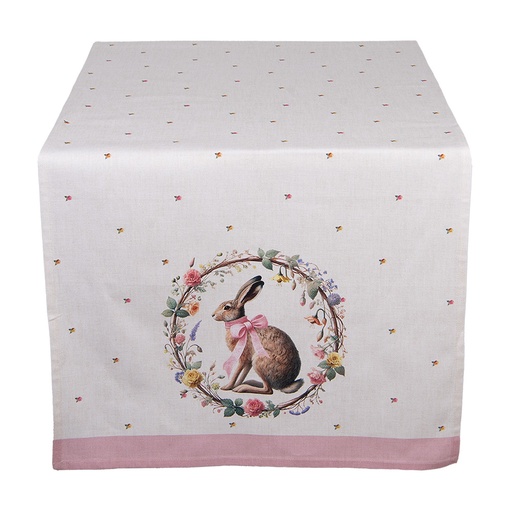 Table Runner Beige Brown 50x140 cm