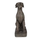 Statue Hund Grau 44x26x73 cm