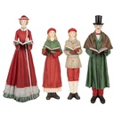 Décoration Chorale de Noël Rouge Vert (4) 13x12x40 cm