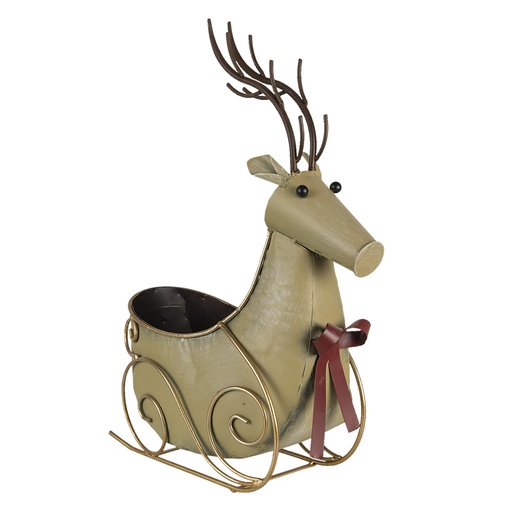 Aufbewahrungskorb Rentier Goldfarbig 33x17x44 cm