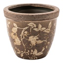 Blumentopf für Innen Braun Beige Ø 13x11 cm
